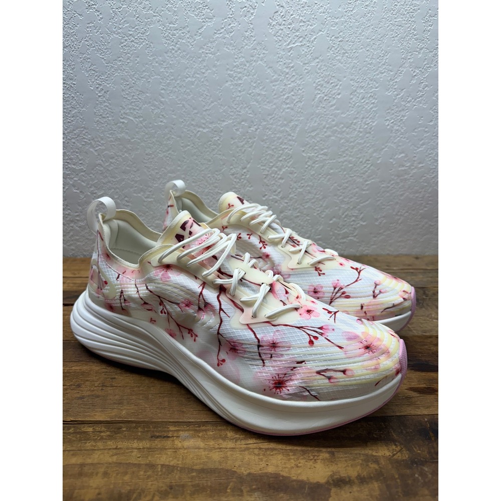 APL Streamline Running Shoes Mens 10 Cherry Blossom Floral White Pink 1221XC - Picture 2 of 9